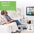 Casques TV sans Fil Avantree HT41899 Bluetooth 5.0 - Regardez la TV à deux sans déranger - Technologie à faible latence-1