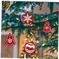 Arbre de Noël Peinture Forets DIY Keychains Kits Full strass Décoratifs Arts d'Arts rouge 10pcs-1