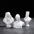 23 Mozart -Figurine de mythologie grecque, Mini Statue en plâtre, portrait, buste, pratique du dessin, artisanat, Sculpture en plâtr-1