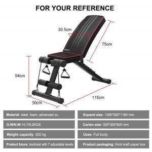 Dimension banc de musculation domyos clearance
