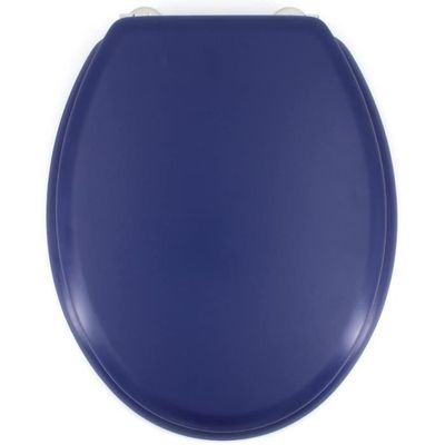 GELCO DESIGN Abattant WC Dolce Charnieres inox Bois moule Bleu marine Cdiscount Bricolage