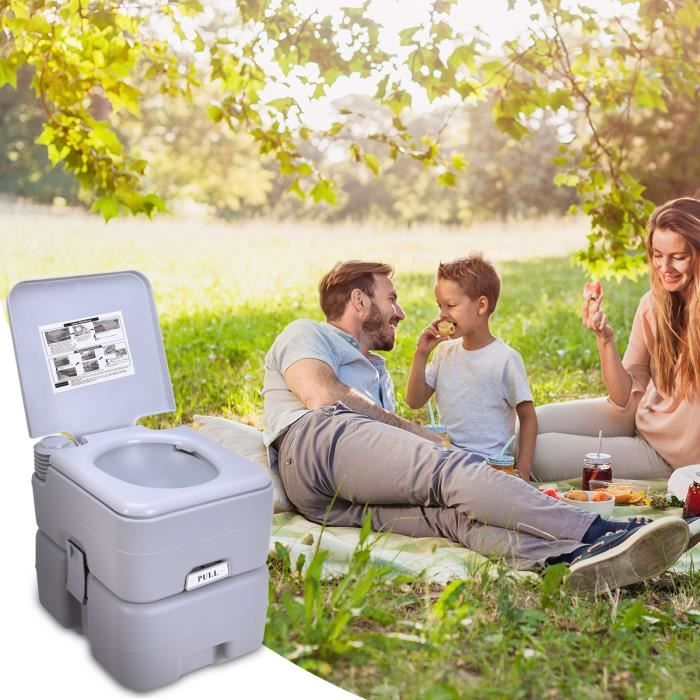 Toilette Portable 20L WC Chimique pour Camping - GIANTEX - Conception  Robuste - Praticité - Facilité d'Entretien - Cdiscount Bricolage