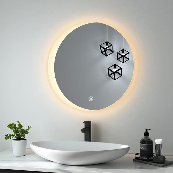 Miroir salle de bain avec interrupteur - Cdiscount