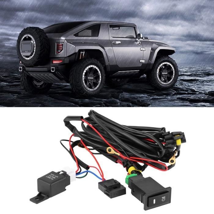 Accessoire Câblage Auto 12v Kit De Câblage Pour Feux Antibrouillard H11 - Faisceau Avec Relais étanche, Interrupteur - Universel 12V Accessoire Câblage Auto 12v Kit De Câblage Pour Feux Antibrouillard H11 - Faisceau Avec Relais étanche, Interrupteur - Universel 12V