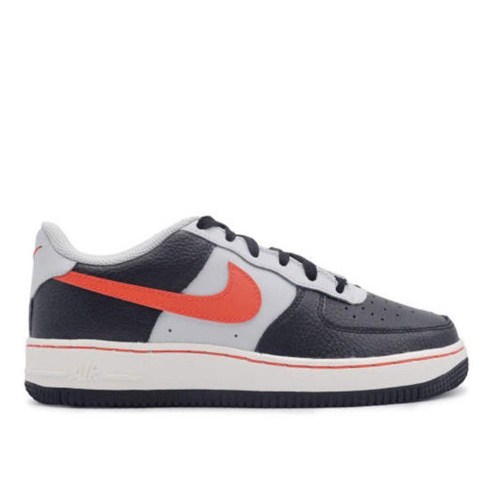 Chaussures Nike Air Force 1 EMB JR DJ9993 001 Noir Cuir