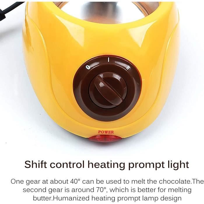 Fontaine à Chocolat Électrique 40W - Machine à Faire Fondre Le Chocolat Avec Pot Anti-Adhésif 1kg