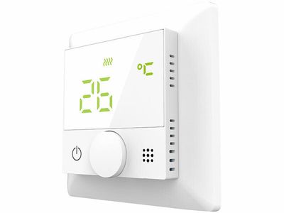 Thermostat Ambiant Flush Pour Chauffage par le Sol Infra Rouge LED Blanc #A31