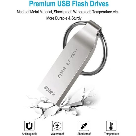 Clé USB haute vitesse, clé USB de stockage portable, étanche, ultra grande  capacité pour sauvegarde et transfert de données[S394] - Cdiscount  Informatique