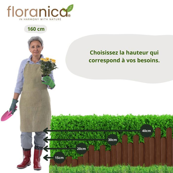 Floranica Flexibele borderrand geïmpregneerde 100 x 40 cm Groen Floranica Flexibele borderrand geïmpregneerde 100 x 40 cm Groen
