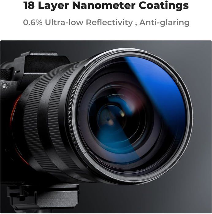 Kit Filtres Photo K&F Kit De Filtres Magnétiques 82mm K&F Concept - UV + CPL + ND1000 - Montage Rapide Pour Objectif Photo Filtres Magnétiques Kf Concept