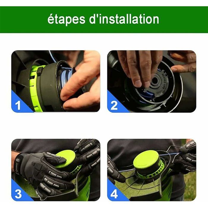 URPIZY Lot De 2 Cache-bobines Pour Tondeuse à Gazon Sans Fil Pour