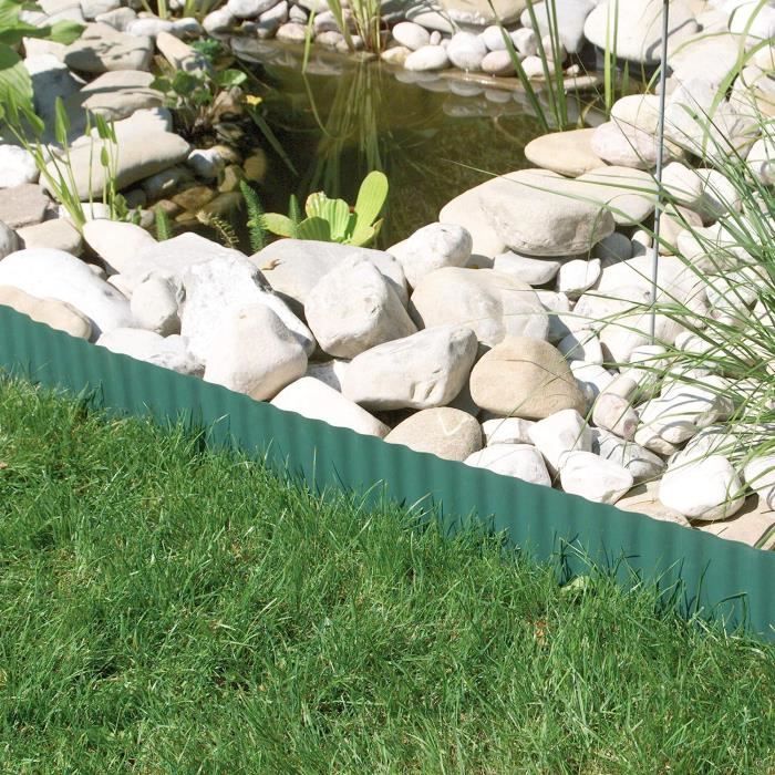 Randaco Bordure De Pelouse, En Plastique, Grise, 10 /12,5 C