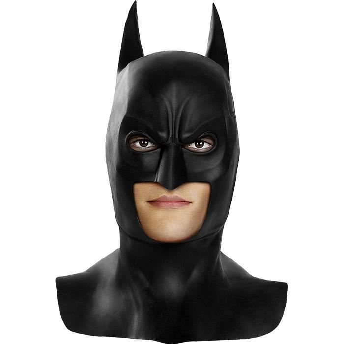 Masque de Batman pour hommes et femmes en Latex tête complète - Déguisement  Mania