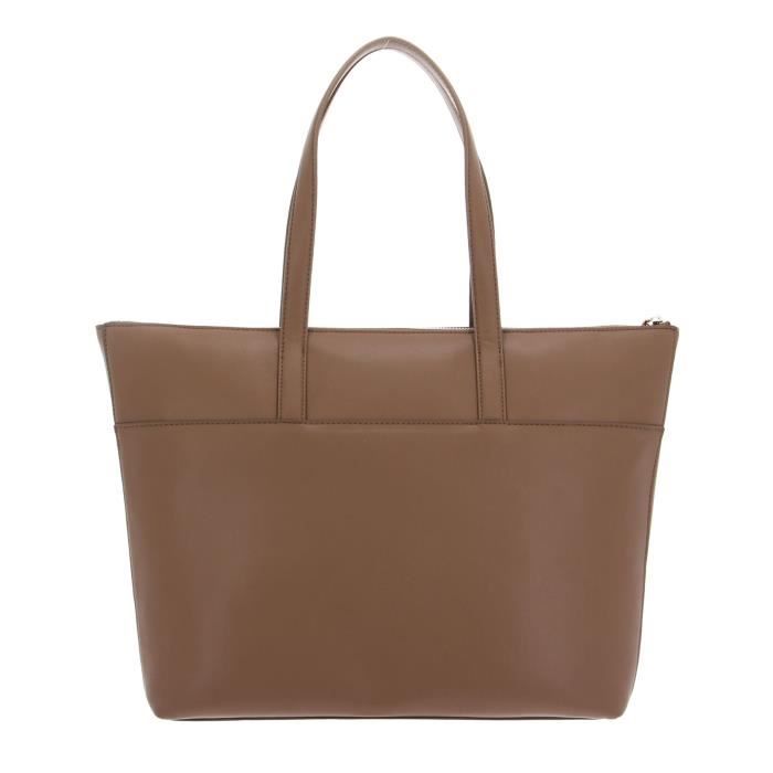 Calvin Klein CK Must Shopper With Slip Pkt Safari Canvas 199924 sac shopper sac a main brun clair Cdiscount Bagagerie Maroquinerie