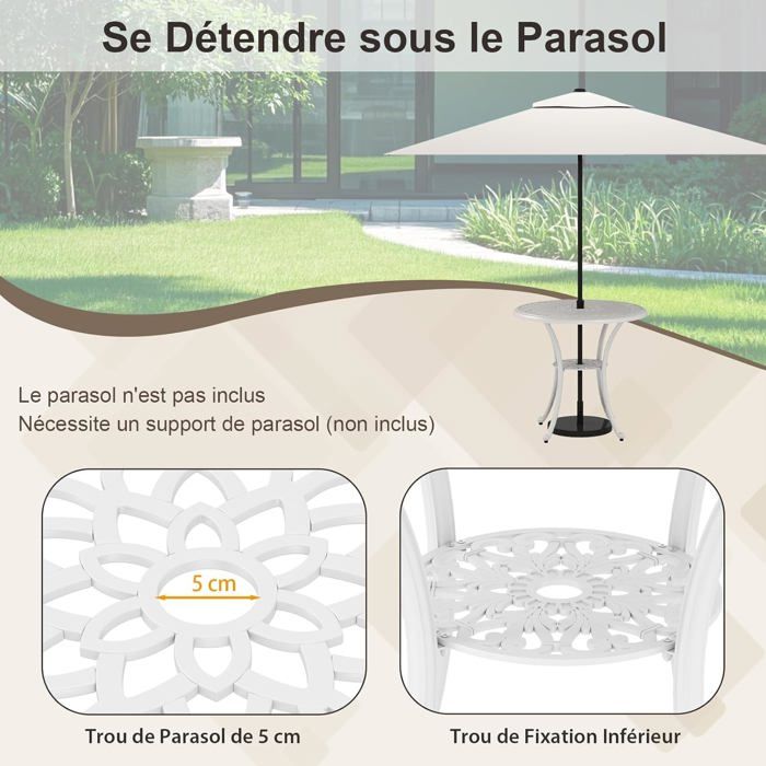 COSTWAY - Ensemble Salon Jardin 3 PCS En Osier PE - 2 Chaises + Table Basse Verre Trempé - Gris