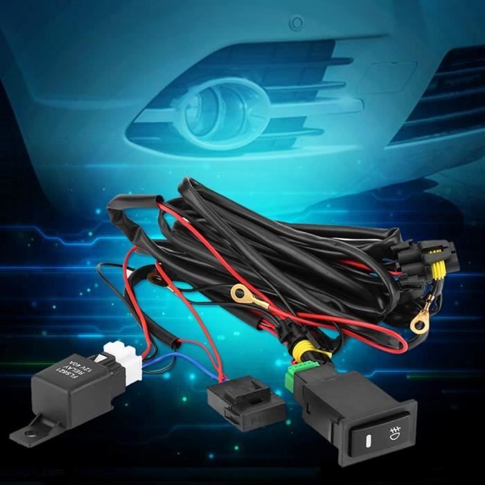 Interrupteur Collage Type Goutte D'eau - 12V/24V - Pour Feux Antibrouillard, Barres LED - Installation Facile
