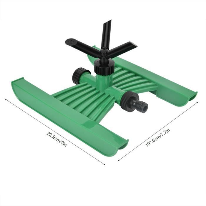 Arroseur Jardin 3 Bras Rotatif 360° - Raccord Rapide - Irrigation Pelouse Et Potager - Réglable