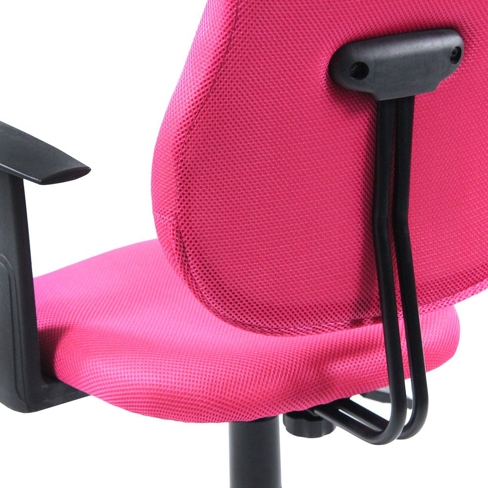 Fauteuil de bureau HJH Office Chaise de bureau enfant / Siège de bureau  enfant KIDDY COMFORT tissu gris/rose