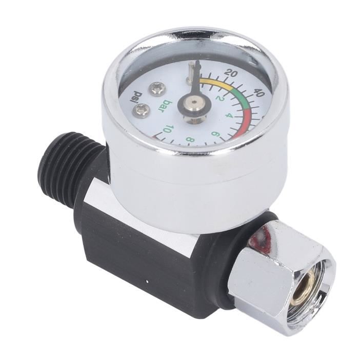 Régulateur De Pression D'Air Pour Pistolet Pulvérisateur - Outil Pneumatique Avec Jauge 0-10 Bar (1/4 BSP)