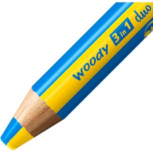 Etui carton de 5 crayons de couleur STABILO woody 3 in 1 mine