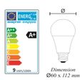 Ampoule connectée LED E27 9W (equiv. 60W) 806Lm RGB Dimmable - compatible avec Alexa ou Google Home-3