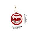Arbre de Noël Peinture Forets DIY Keychains Kits Full strass Décoratifs Arts d'Arts rouge 10pcs-3