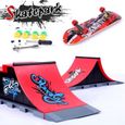 Rampes de Skatepark - SWAREY - Mini Finger Skateboard Playset - Jouet Cadeau pour Enfant - Multicolore-3
