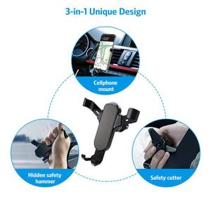 Support Téléphone Voiture Pour Jeep Renegade 2000-2023 - Fixation Grille D'aération, Rotatif 360°, Stable