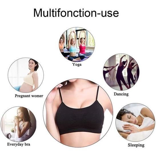 Soutien-gorge Sport Ouvert Devant Sans Armature – Brassière Confortable, Sans Couture, Rembourrée, Pour Yoga Et Fitness
