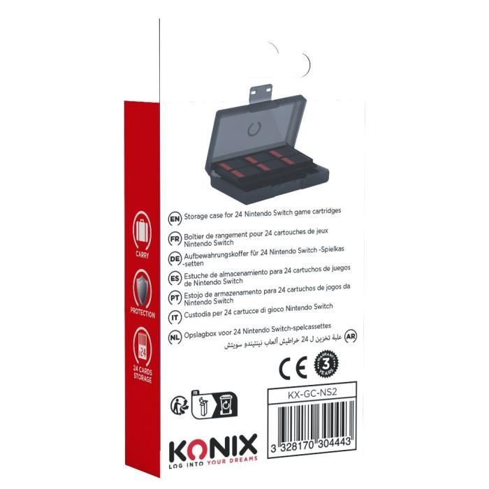 Boîtier de protection et transport KONIX Pour cartouches de