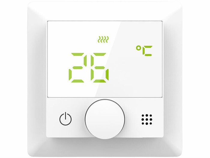 Thermostat Numérique Encastrable Mi-Heat C16 - Programmable Blanc - Neuf