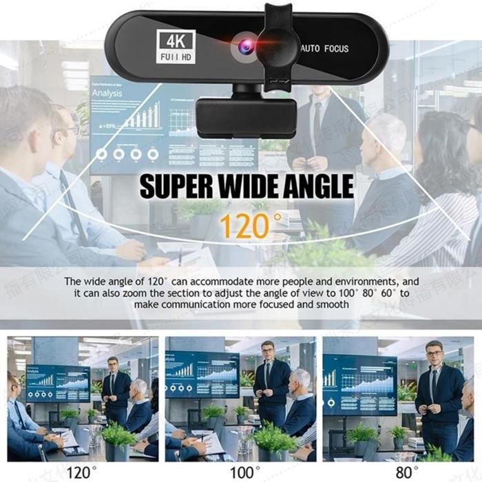 Webcam USB Topiky 480P Avec Microphone Intégré | Rotative à 360° | Plug & Play Pour PC, Ordinateur Portable, Android