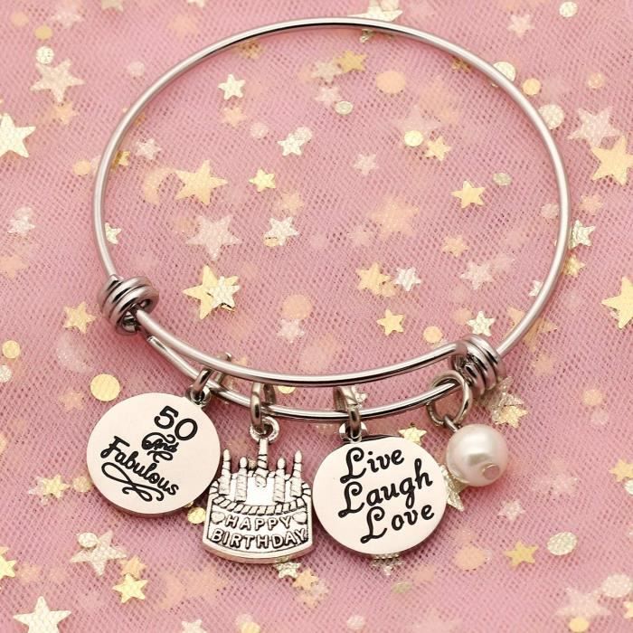 Bracelet Femme En Pierres Naturelles - Cadeau Anniversaire, Fête Des Mères, Saint-Valentin, élégant & Hypoallergénique - 5