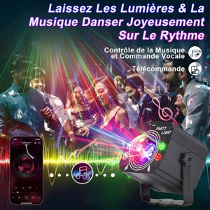 Projecteur Laser Disco Y4 Avec Activation Vocale - Effet Holographique Pour Soirée