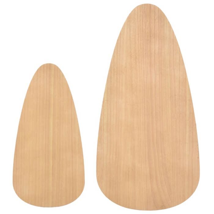 SWEETY Set de 2 tables basses - Bois de pin massif Marron 244733 ...