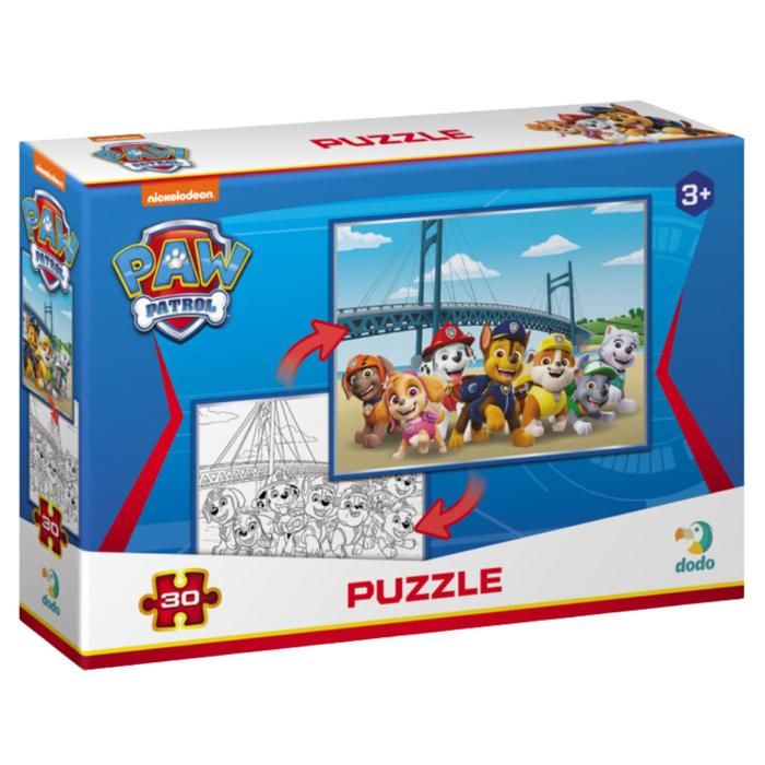 Puzzle 2 en 1 - DODO - Paw Patrol - 30 pièces - Multicolore - Pour ...