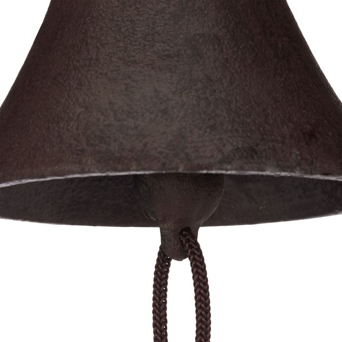 Sonnette Décorative En Fonte Relaxdays – Cloche De Porte Accueil, Marron