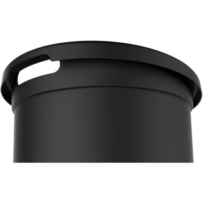 Coffre à Granulés Jura Montania 38L - Stockage 25 Kg Pellets Avec Roulettes, Noir (EDA)