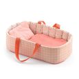 Accessoire pour poupon Poméa 32 cm - DJECO - Couffin Pink Lines - Rose - 24 mois - 2 ans - Coton - Mixte-0
