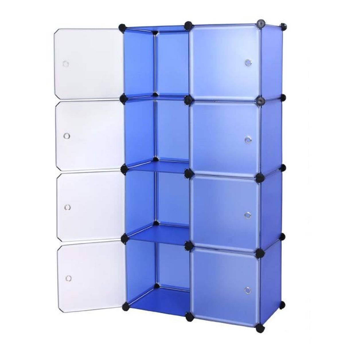 Diy Armoire Penderie Cubes Etagere Modulables Plastiques Cadre En