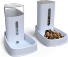 YNKKVRE Distributeur automatique de croquettes/eau - 3,8L, pour chien et chat, 2 pièces