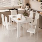 Mondeer Ensemble table à manger avec 6 chaises,salle à manger avec 6 chaises pour salle à manger,cuisine,salon,138Lx90Px75H