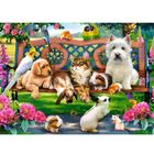 Puzzle 180 pièces - CASTORLAND - Animaux dans le parc - Enfant - 100-200 pièces - Mixte