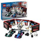 LEGO City 60444 Garage de F1 et voitures Mercedes-AMG et Alpine Jeu pour garçon dès 7 ans