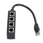 ZERONE Adaptateur répartiteur RJ45 1 à 4 ports Transmission fluide Excellente connexion Adaptateur de câble réseau informatique pack