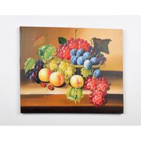 Tableau déco Fruits  5 -  Peinture à l'huile  -  50 x 60 x 3 cm