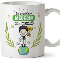 Médecin Tasses Originales de café et Petit-déjeuner   - Meilleur Medécin du Monde - Céramique 350 ML 1