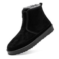 Bottine hiver Classique peluche boots - Hommes - Noir - Lacets - Tige:pu - Respirant