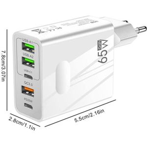 Chargeur de Bureau USB 8 ports avec Moniteur LED - Blanc