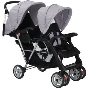poussette canne double looping black emotion